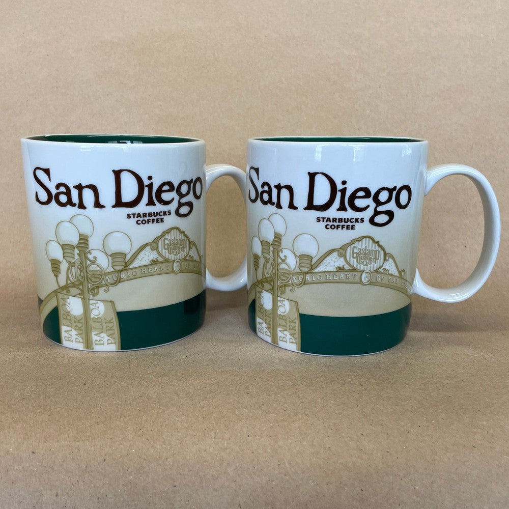 Starbucks Global Icon Collector Series San Diego Mug-2011 Pair